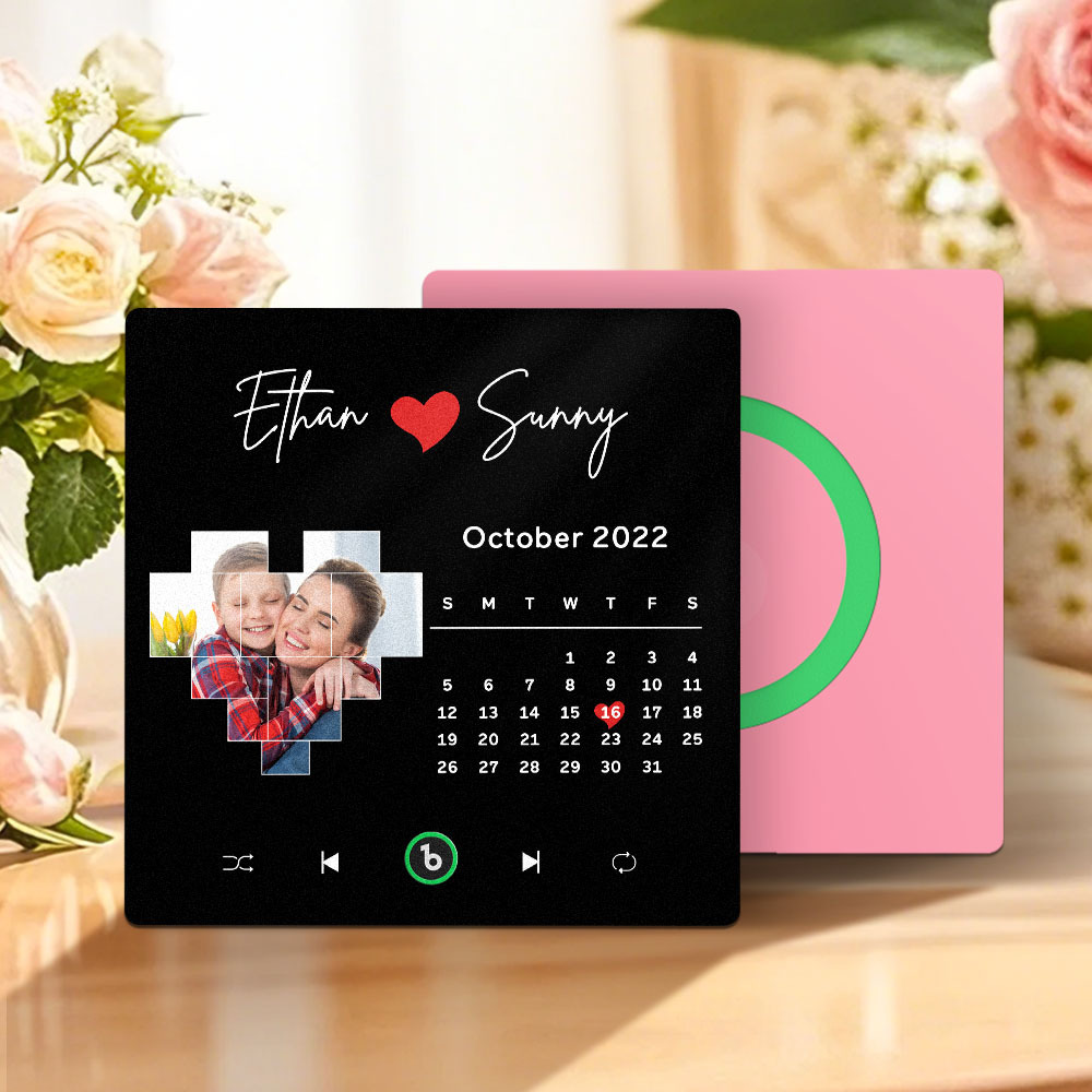 Custom Musical Fridge Magnets with Date Mother's Day Gifts Anniversary Gifts for Mum