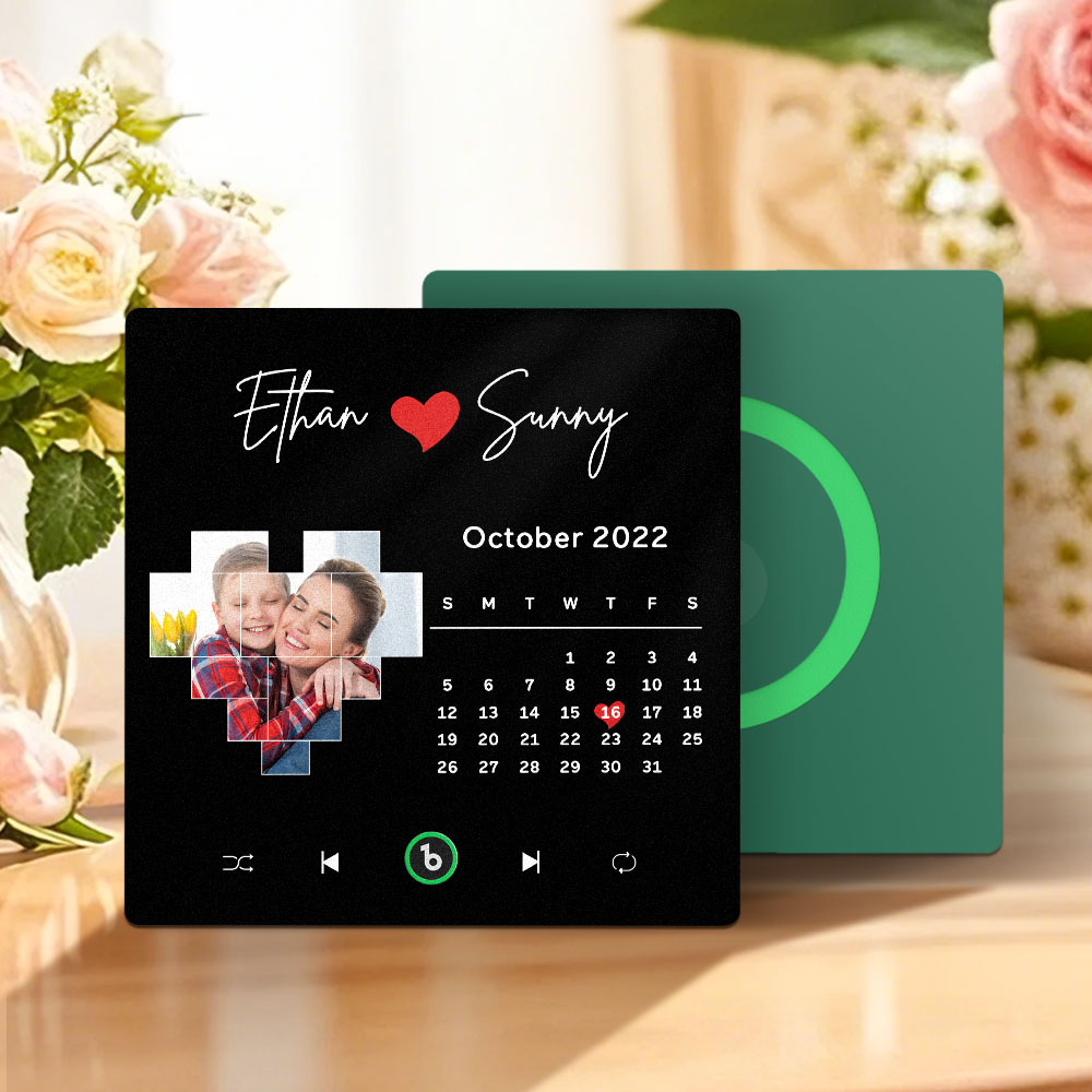 Custom Musical Fridge Magnets with Date Mother's Day Gifts Anniversary Gifts for Mum