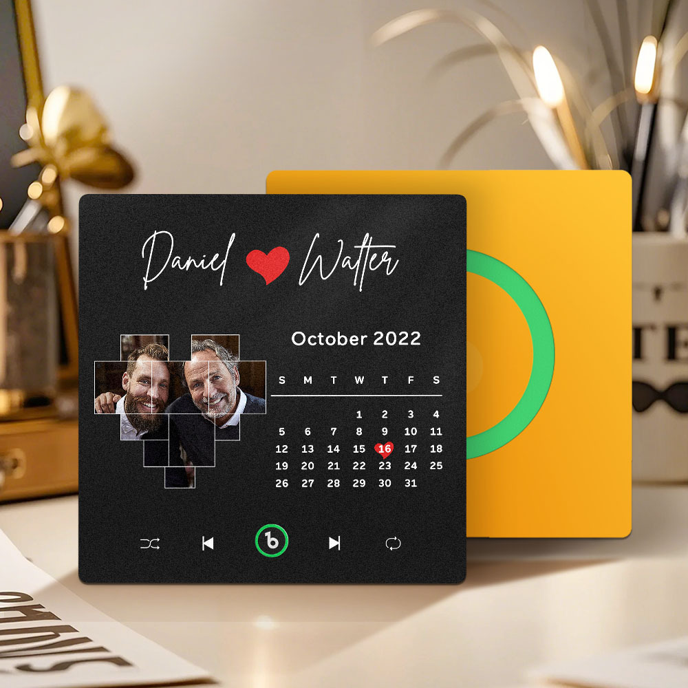 Custom Musical Fridge Magnets with Date Father's Day Gifts Anniversary Gifts for Dad