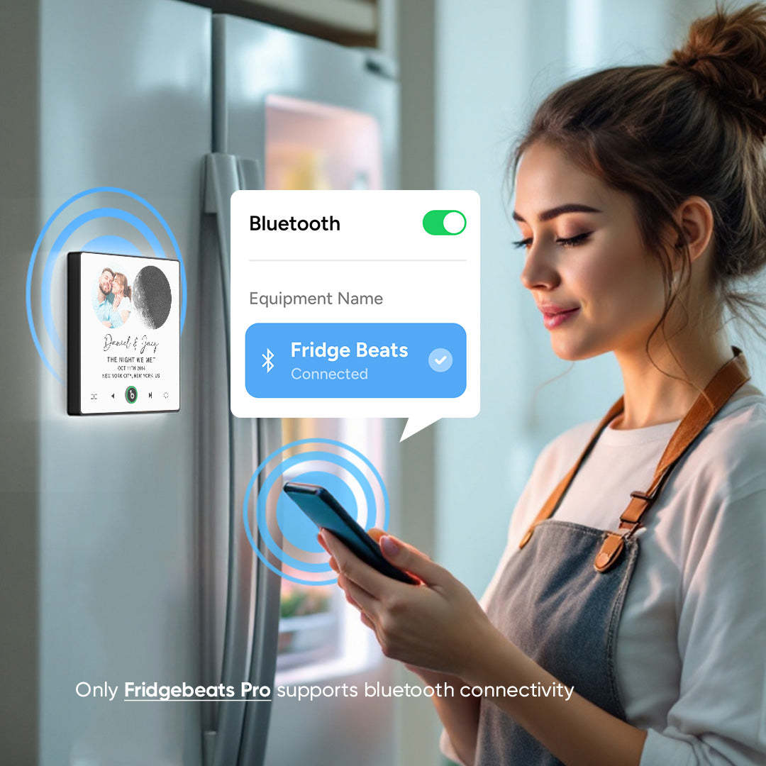 Custom Music & Photo Fridge Magnet FridgeBeats Pro Supports Bluetooth Connectivity - Fridgebeats