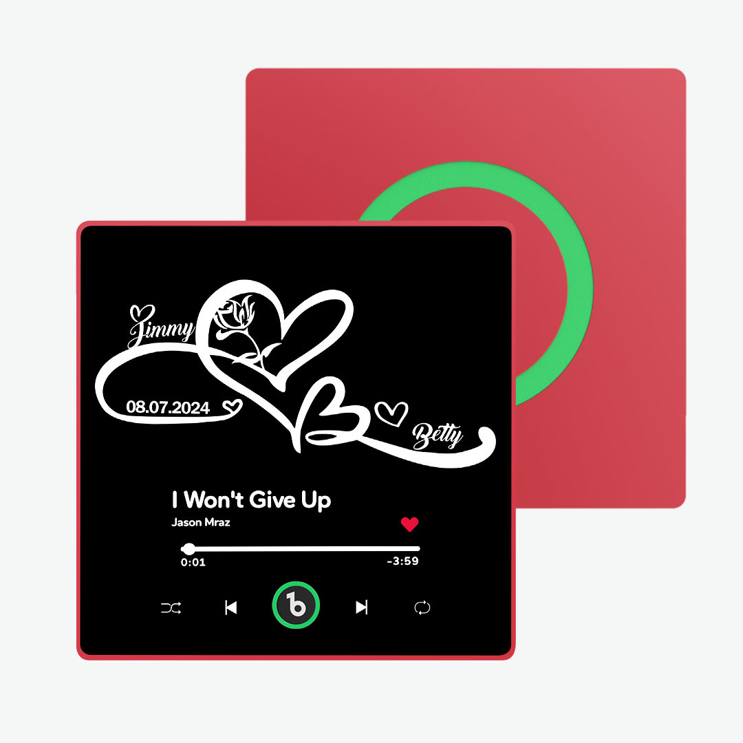 Custom Music Fridge Magnet with Text Unlimited Love Symbols Personalized Fridge Magnet Gift for Couple