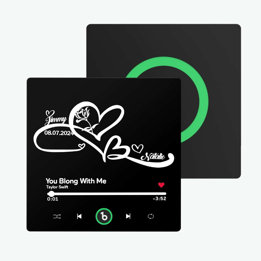 Custom Music Fridge Magnet with Text Unlimited Love Symbols Personalized Fridge Magnet Gift for Couple