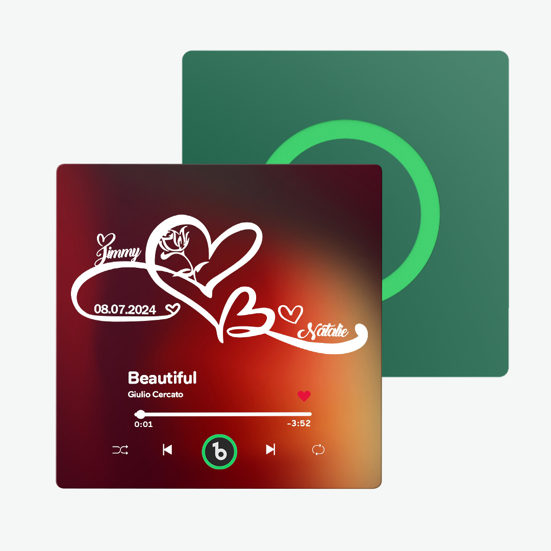 Custom Music Fridge Magnet with Text Unlimited Love Symbols Fridge Magnet Gift for Couple