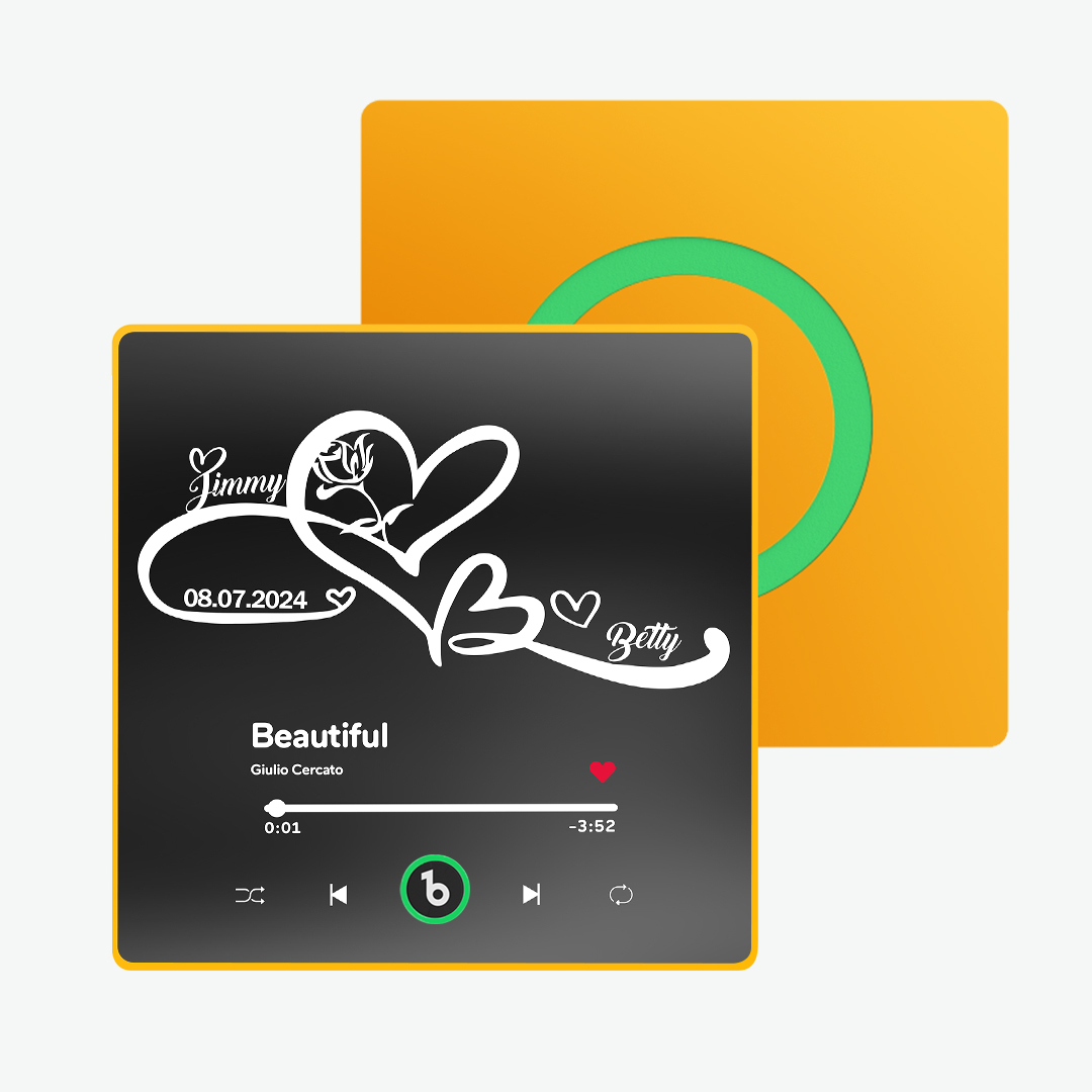 Custom Music Fridge Magnet with Text Unlimited Love Symbols Fridge Magnet Gift for Couple