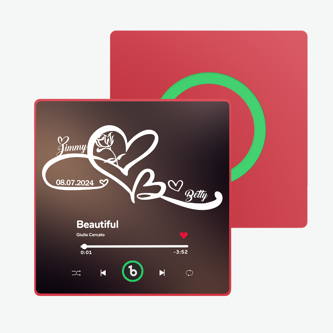 Custom Music Fridge Magnet with Text Unlimited Love Symbols Fridge Magnet Gift for Couple