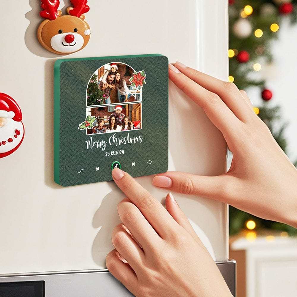 Custom Music Fridge Magnet Personalized Photo Colorful Fame Fridge Magnet Creative Christmas Gift - Fridgebeats
