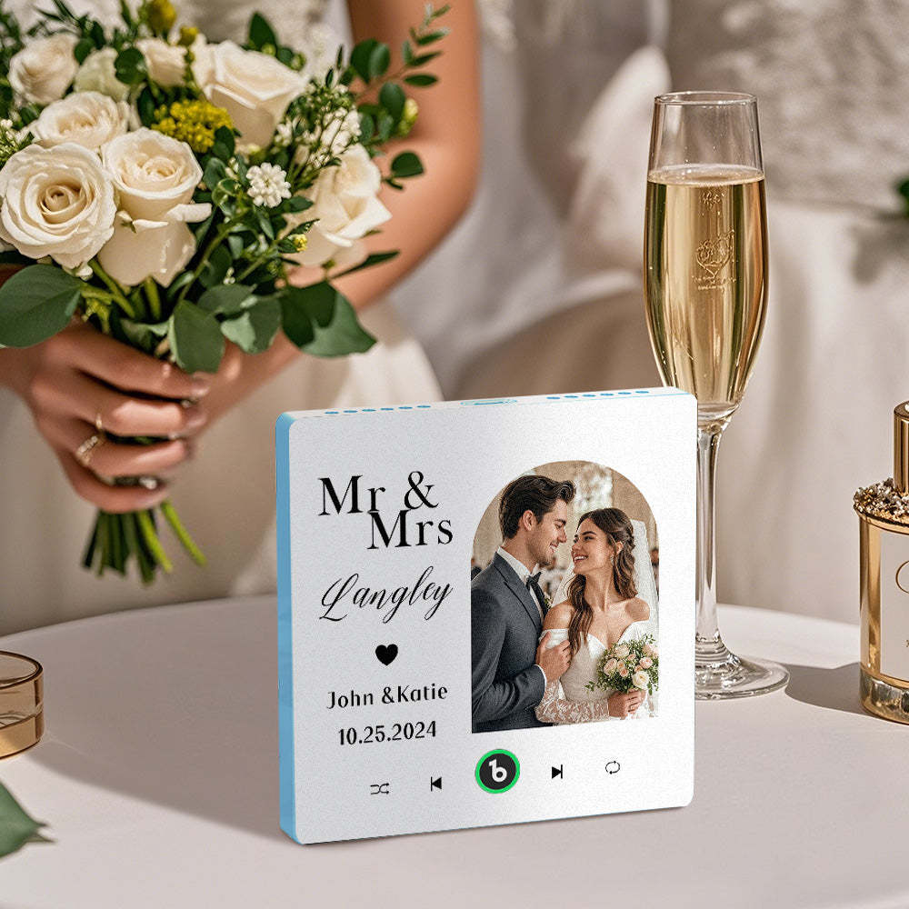 Custom Music And Photo Fridge Magnet Music Fridge Magnet for Wedding Gifts - Fridgebeats