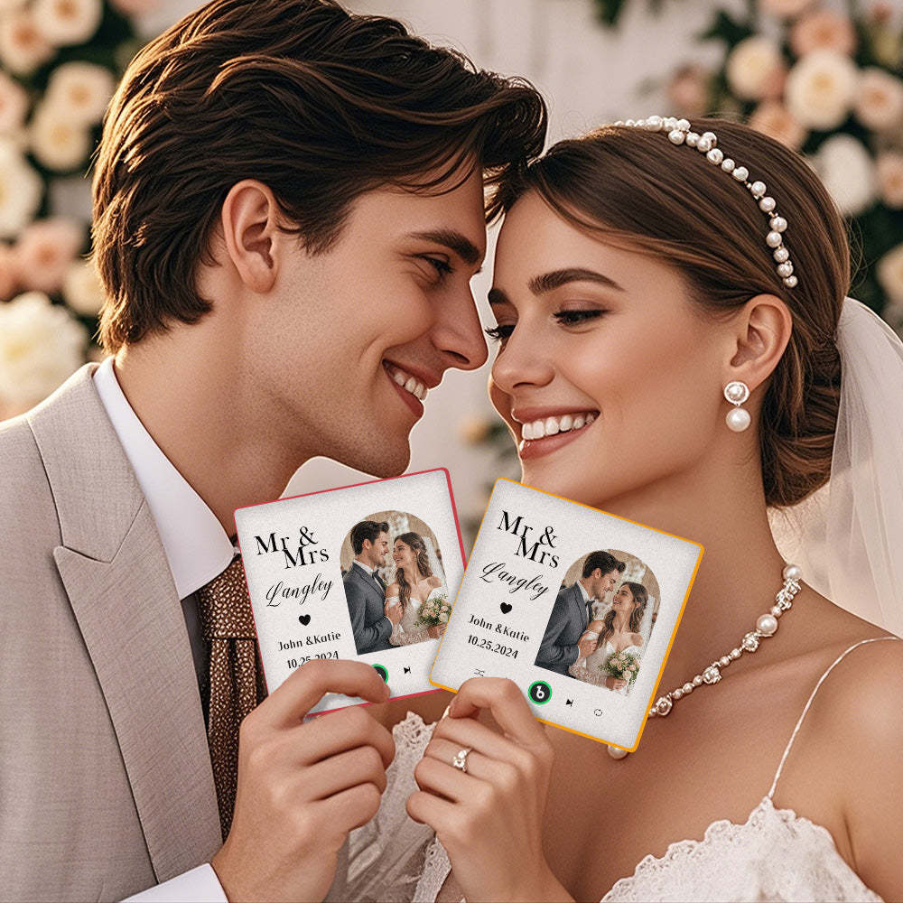 Custom Music And Photo Fridge Magnet Music Fridge Magnet for Wedding Gifts - Fridgebeats