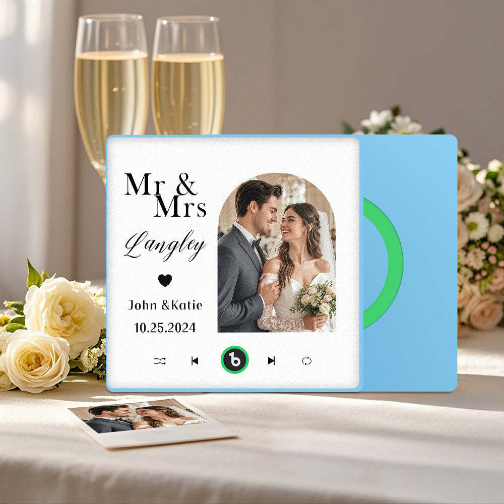 Custom Music And Photo Fridge Magnet Music Fridge Magnet for Wedding Gifts - Fridgebeats