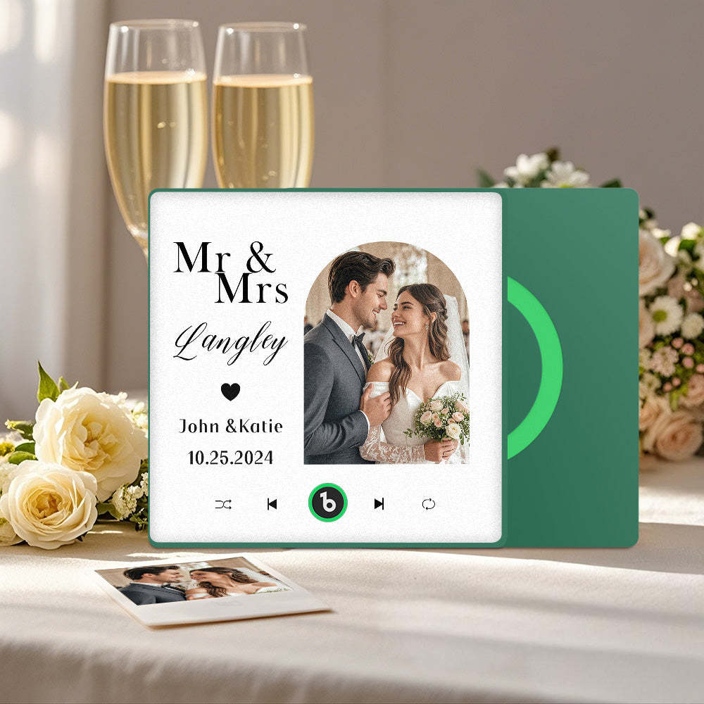 Custom Music And Photo Fridge Magnet Music Fridge Magnet for Wedding Gifts - Fridgebeats