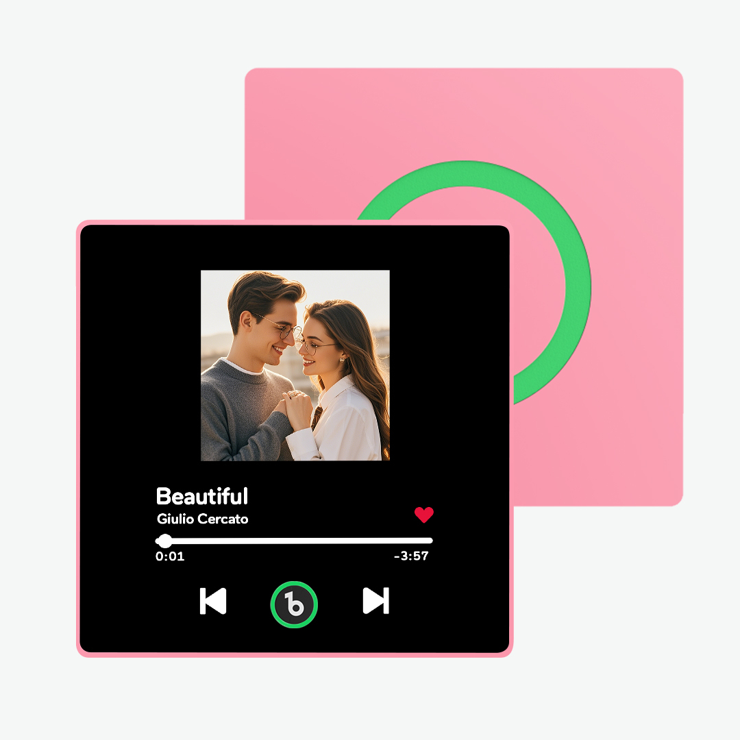 Custom Music & Photo Fridge Magnet Supports Bluetooth Connectivity