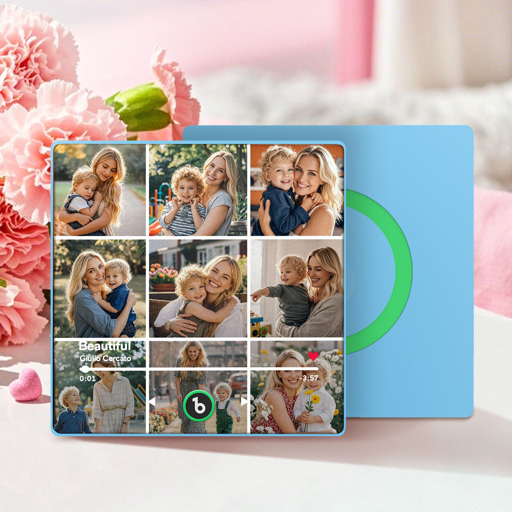 Custom Fridge Beats Music Fridge Magnet Mother's Day Gifts for Mum Up to 9 Photos