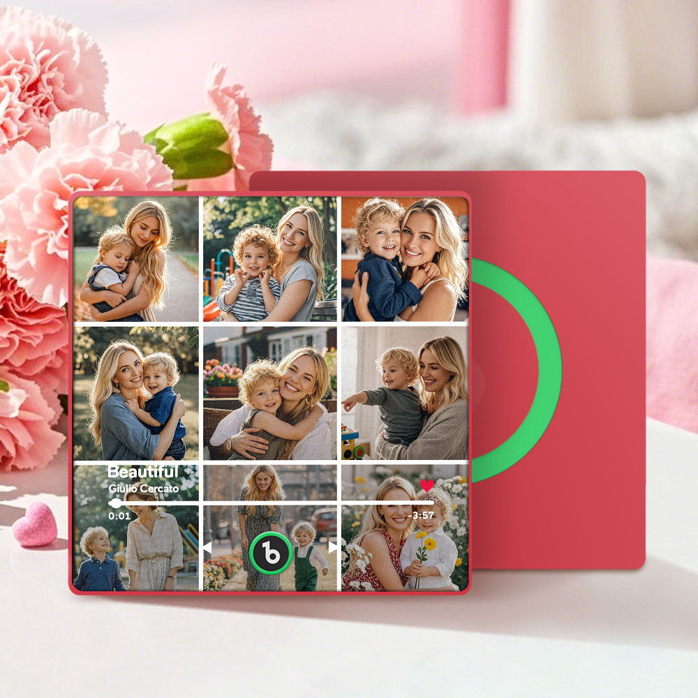 Custom Fridge Beats Music Fridge Magnet Mother's Day Gifts for Mum Up to 9 Photos