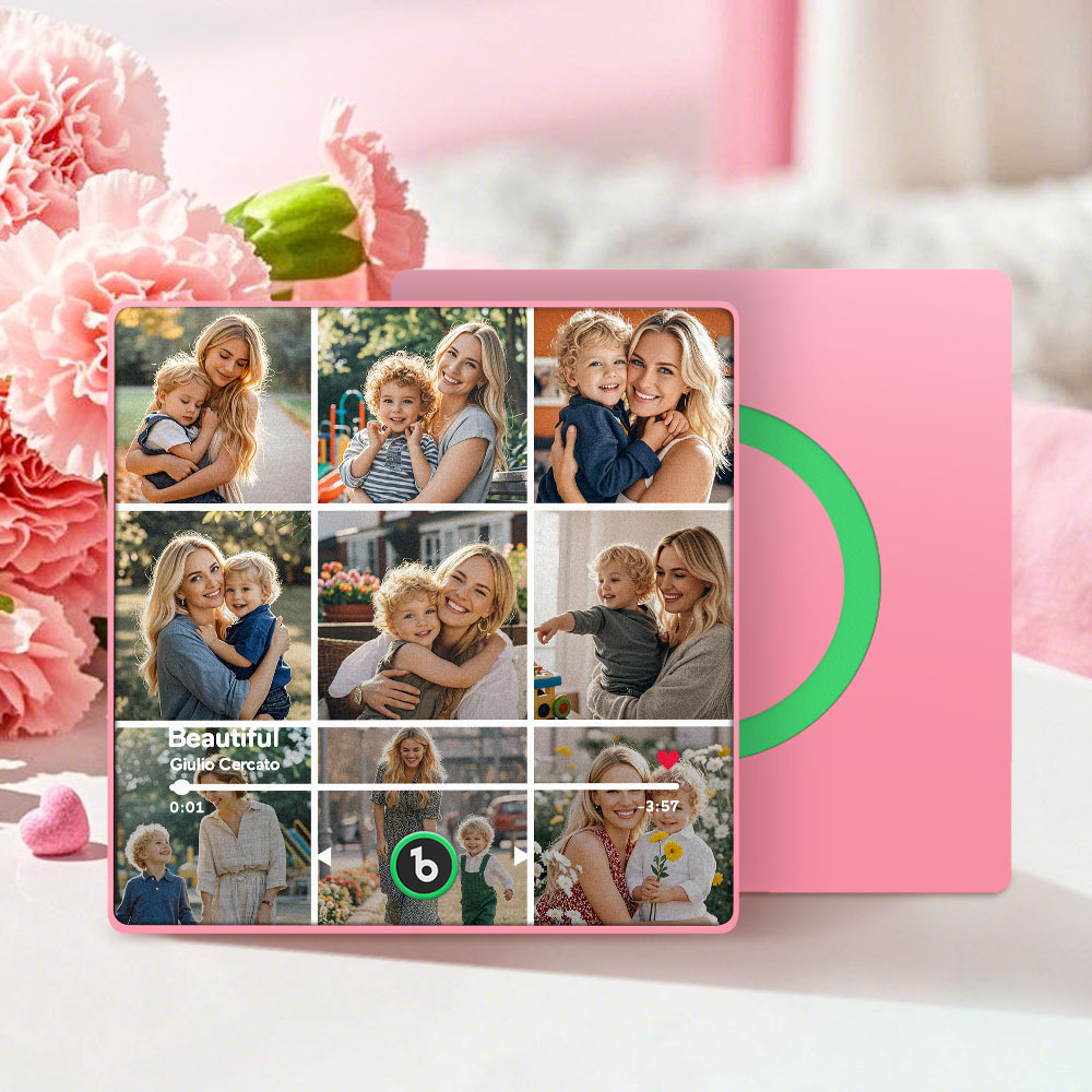 Custom Fridge Beats Music Fridge Magnet Mother's Day Gifts for Mum Up to 9 Photos