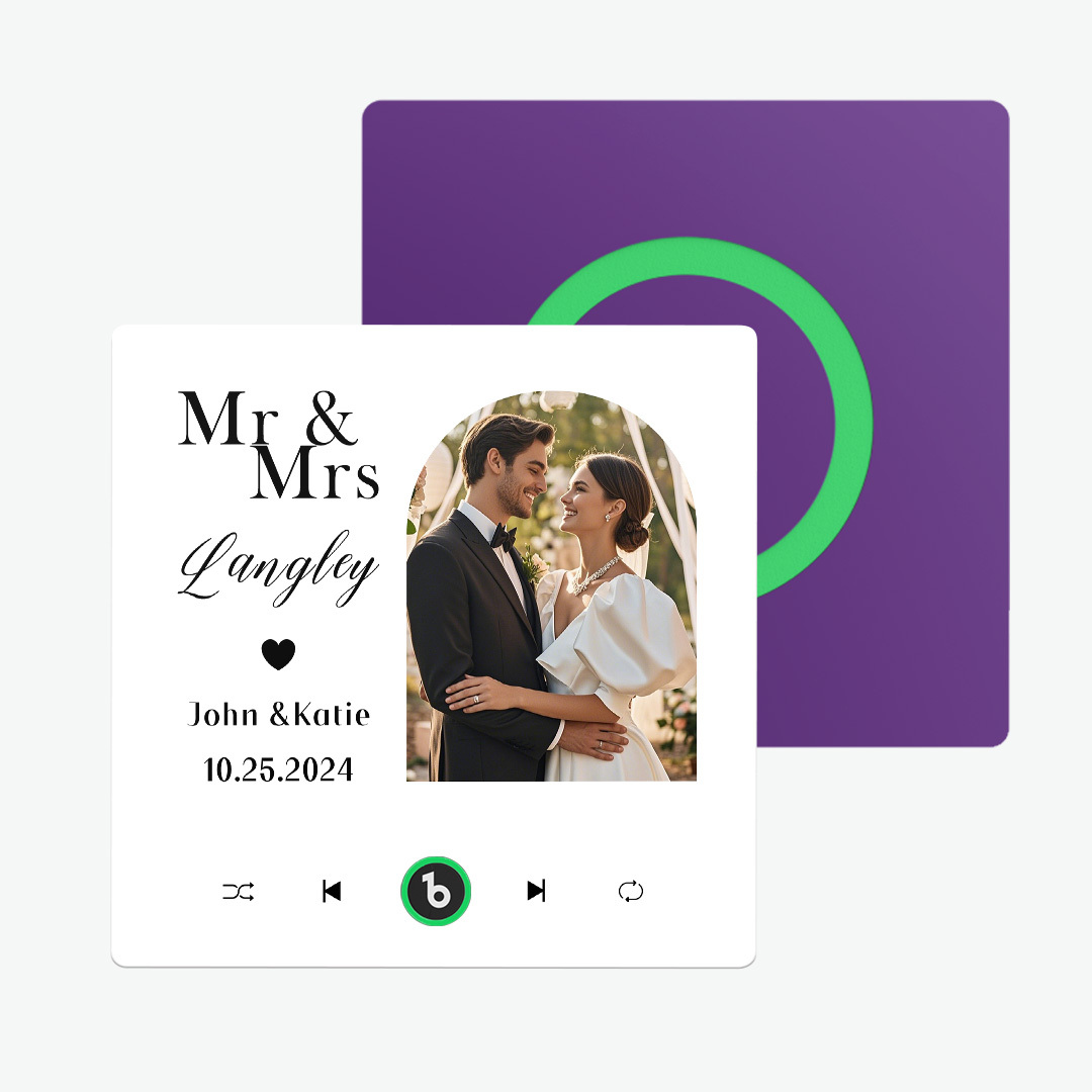 Custom Music And Photo Fridge Magnet Music Fridge Magnet for Wedding Gifts - Fridgebeats