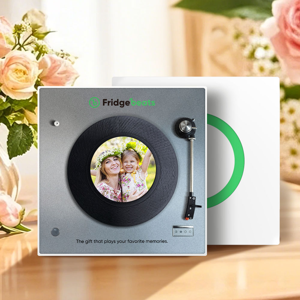 New 5.0 Upgrade Musical Fridge Magnet Fridge Beats Can Customize 1-6 Vinyl and Songs Mother's Day Gifts