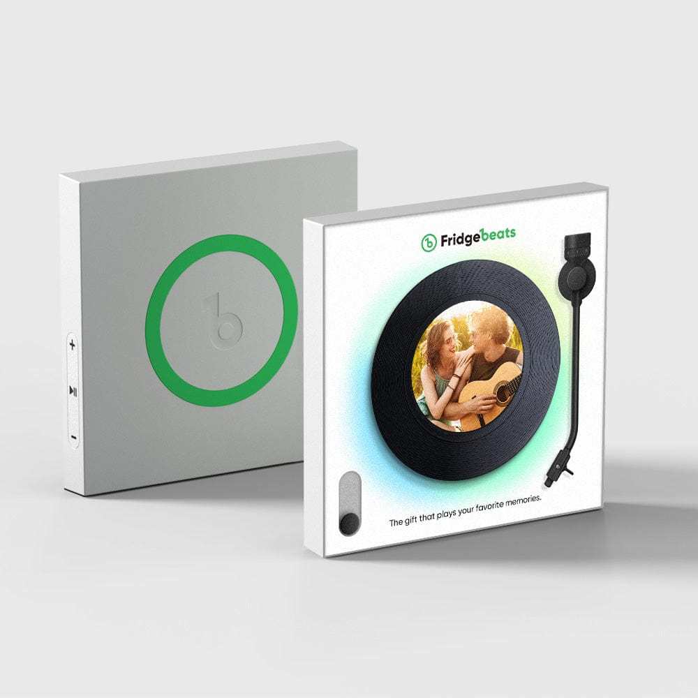 Custom Music & Photo Fridge Magnet Can Customize 1-6 Vinyl and Songs - GiftLab
