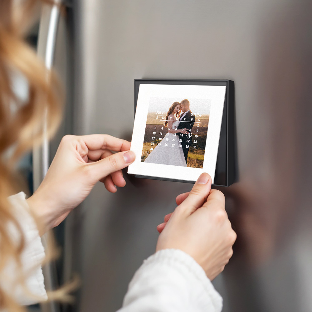 Custom Music & Photo Fridge Magnet Frame Art Music Fridge Magnets Anniversary Gifts