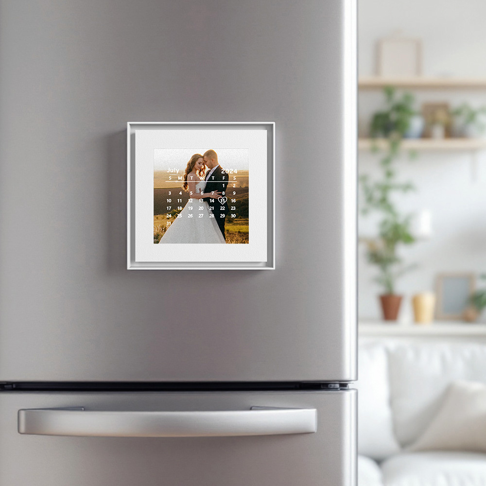 Custom Music & Photo Fridge Magnet Frame Art Music Fridge Magnets Anniversary Gifts