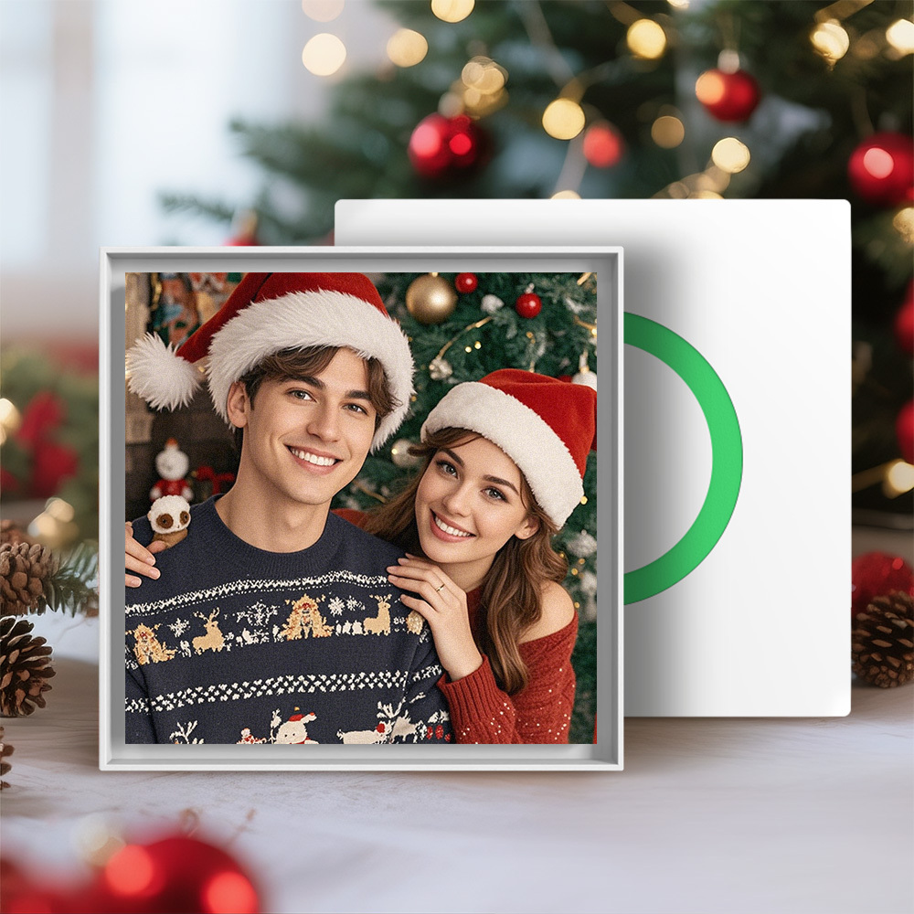 Custom Music & Photo Fridge Magnet Can Customize 1-6  Frame Art and Songs Personalized Photo Song That Can Play Music Christmas Gifts for Her - MyCustomBrickFigures