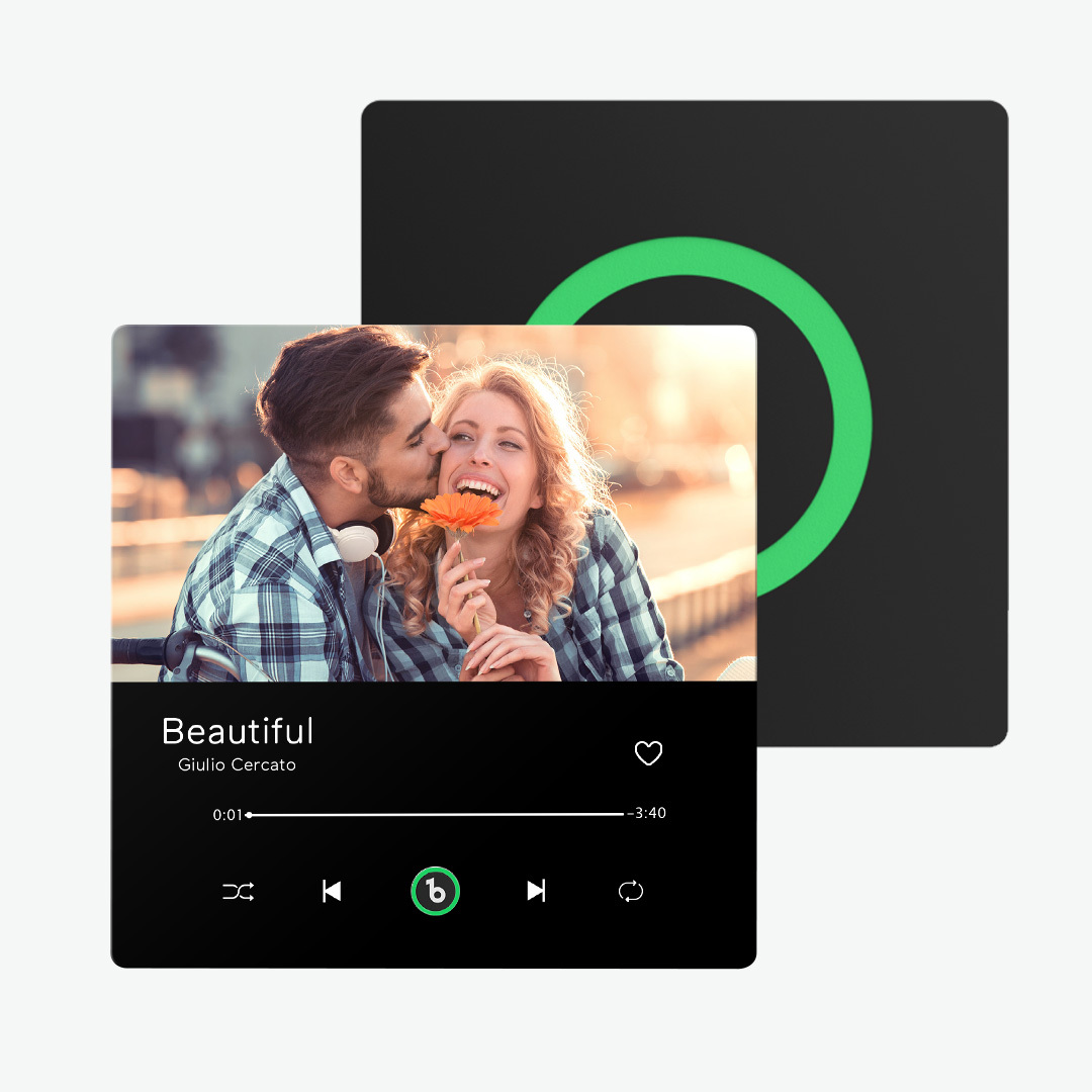 Custom Music & Photo Fridge Magnet FridgeBeats Pro Supports Bluetooth Connectivity Anniversary Gift for Couple