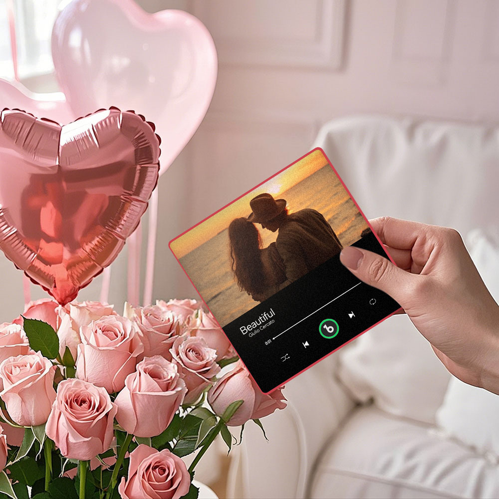 Custom Music & Photo Fridge Magnet FridgeBeats Pro Supports Bluetooth Connectivity Anniversary Gift for Couple