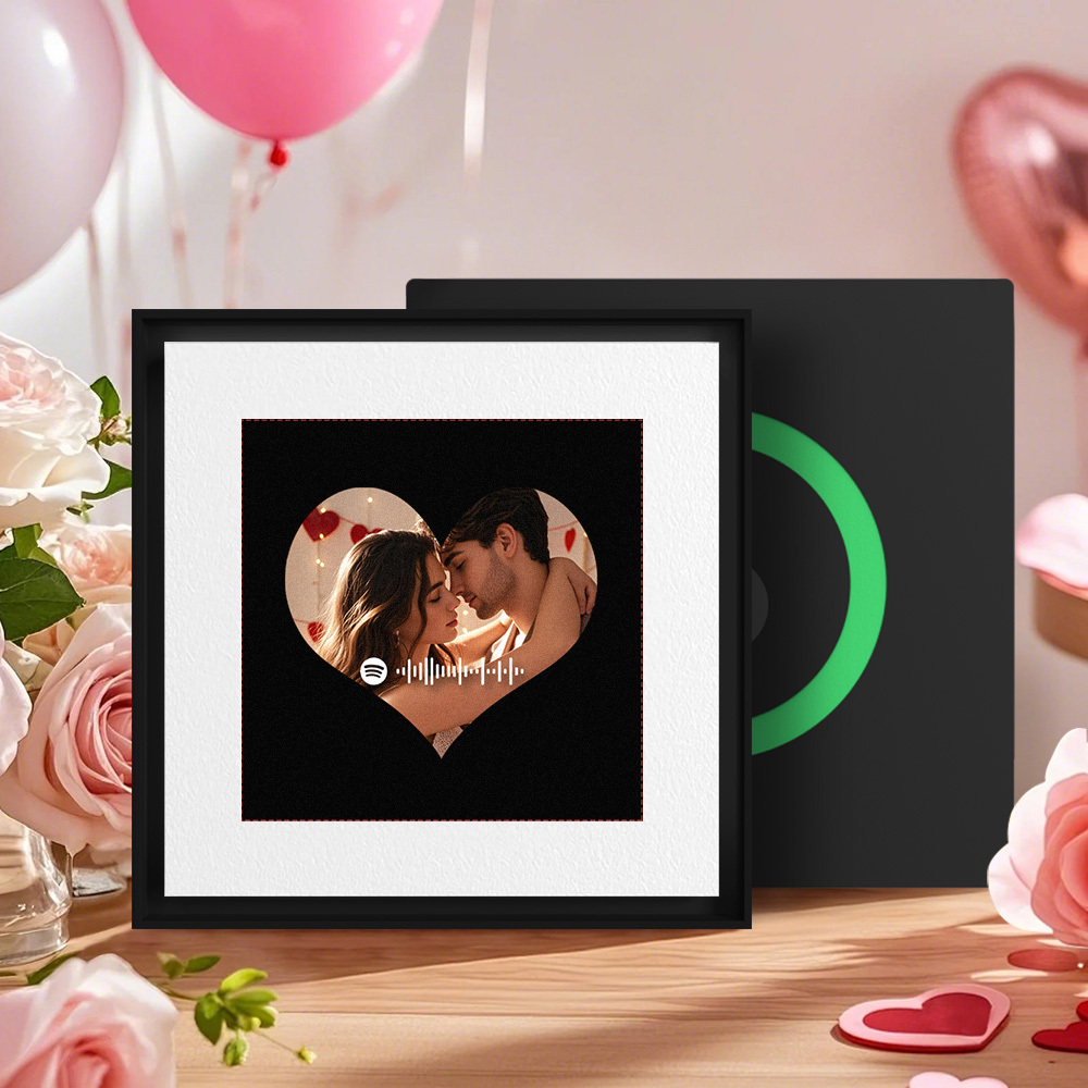 Custom Music & Photo Fridge Magnet Heart Shape Music Fridge Magnets Can Customize 1-6 Frame Art and Songs