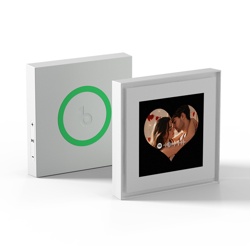 Custom Music & Photo Fridge Magnet Heart Shape Music Fridge Magnets Can Customize 1-6 Frame Art and Songs
