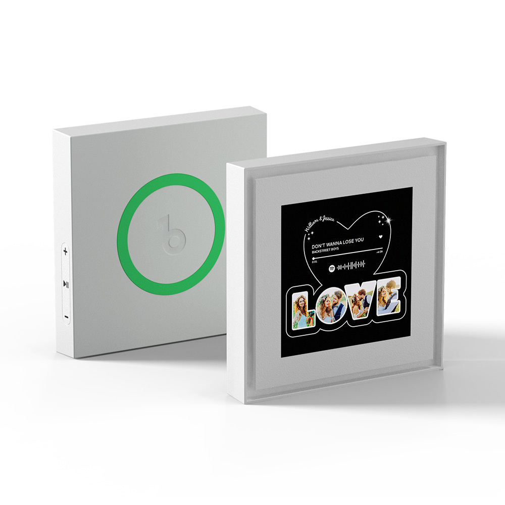 Custom Music Fridge Magnet Personalized Love Photos Can Customize 1-6 Frame Art and Songs Anniversary Gift