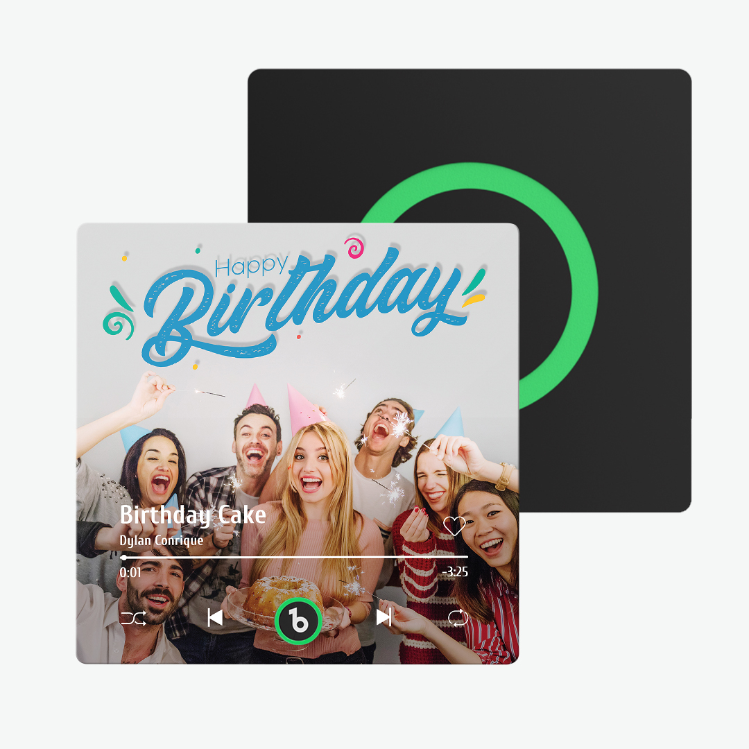Custom Music And Photo Fridge Magnet Supports Bluetooth Connectivity