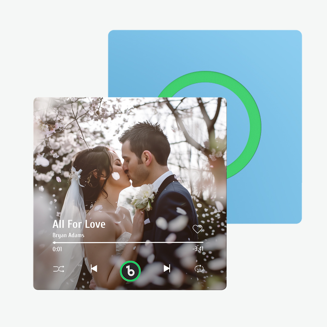 Custom Music And Photo Fridge Magnet Supports Bluetooth Connectivity