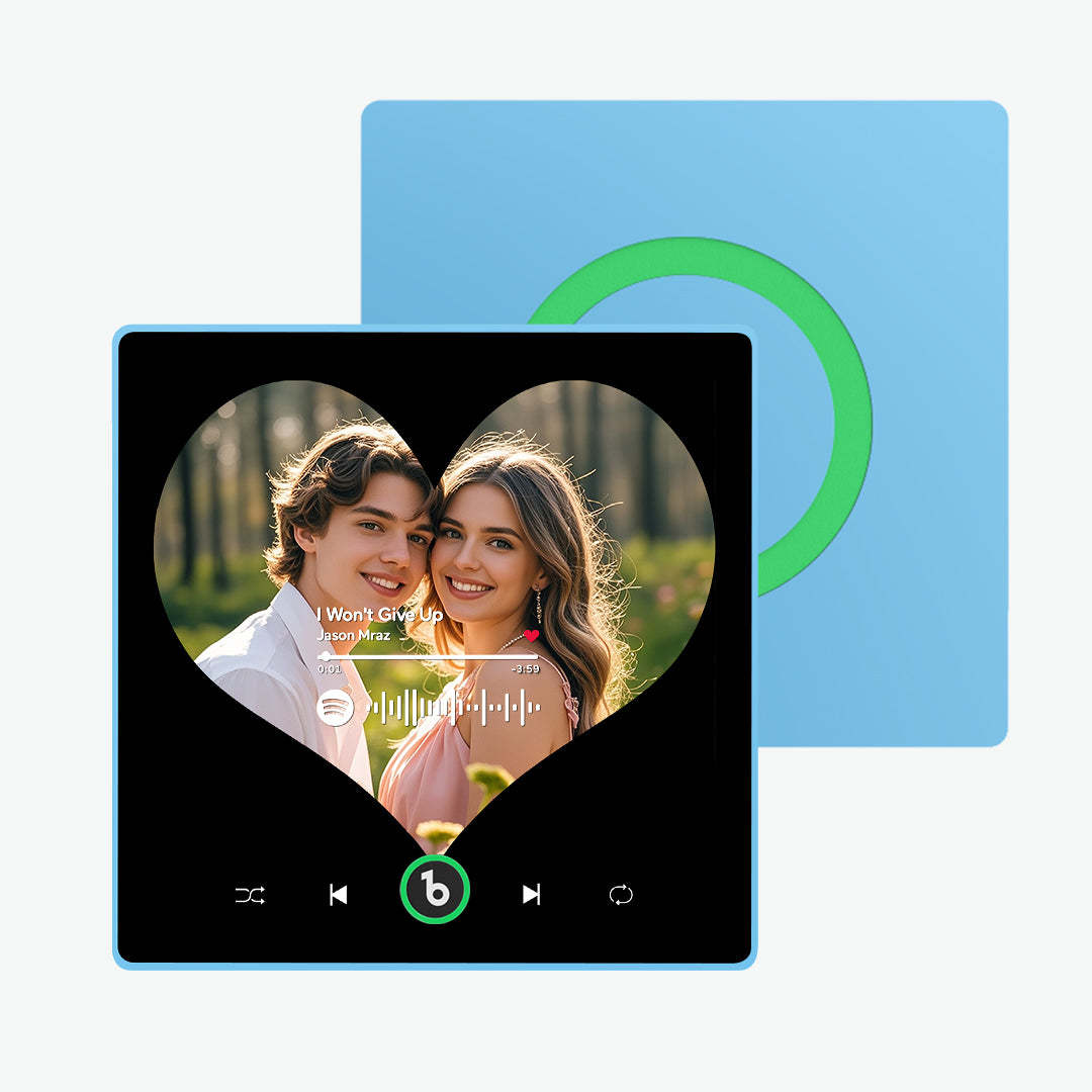 Custom Music Fridge Magnet Upgraded Heart Shaped Fridge Magnets Gifts for Couple - Fridgebeats