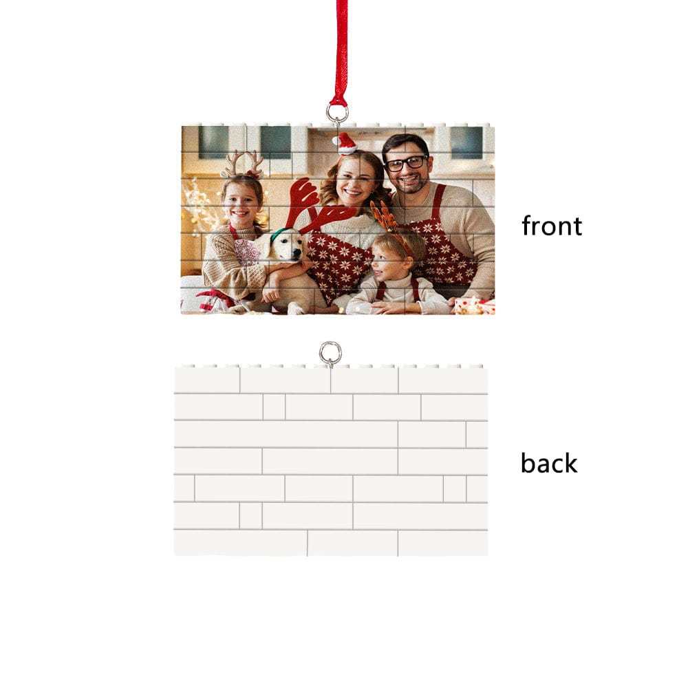 Custom Photo Building Brick Puzzle Photo Block Ornament Unique Christmas Gift - Giftlab