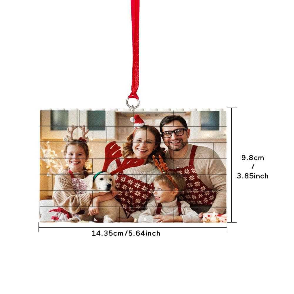 Custom Photo Building Brick Puzzle Photo Block Ornament Unique Christmas Gift - Giftlab