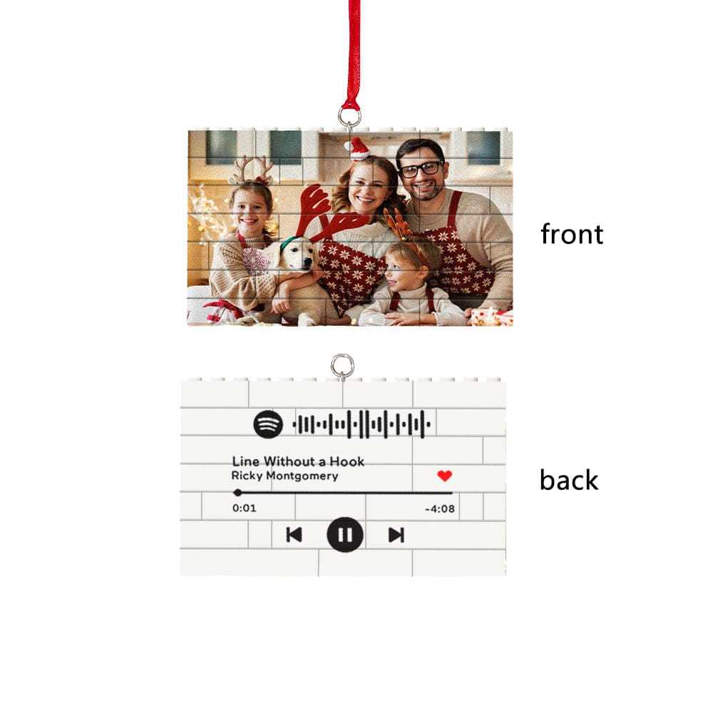 Custom Photo Building Brick Puzzle Photo Block Ornament Unique Christmas Gift - Giftlab