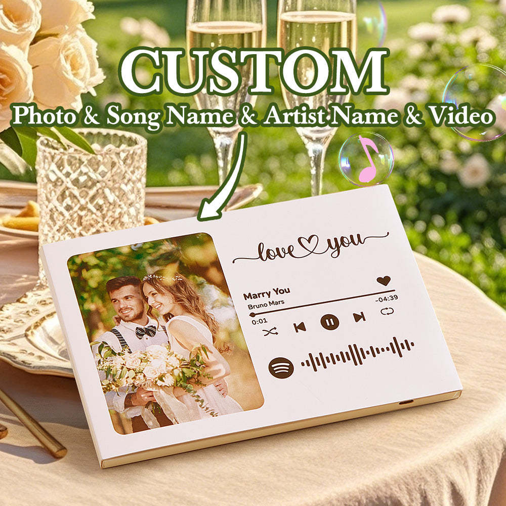 Personalized Video Greeting Card Custom Video Brochures Video Book Gift for Lover - MyCustomBrickFigures