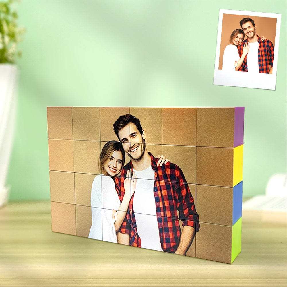 Custom Photo Magnetic Building Blocks Magnet Construction Cube Toys for Kids and Adults - GiftLab