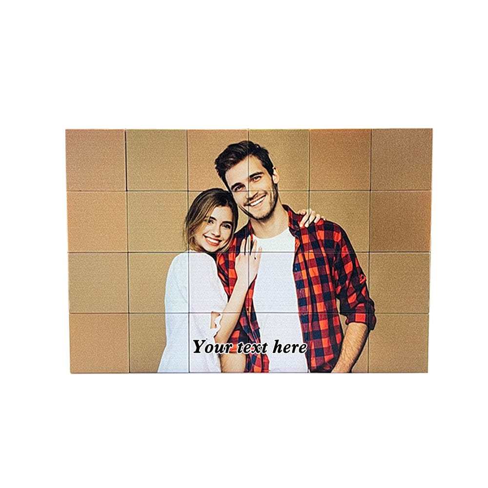 Custom Photo Magnetic Building Blocks Magnet Construction Cube Toys - GiftLab