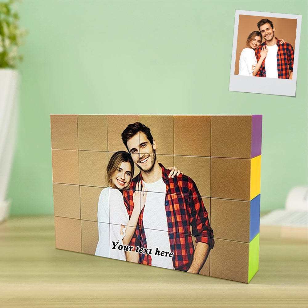 Custom Photo Magnetic Building Blocks Magnet Construction Cube Toys - GiftLab