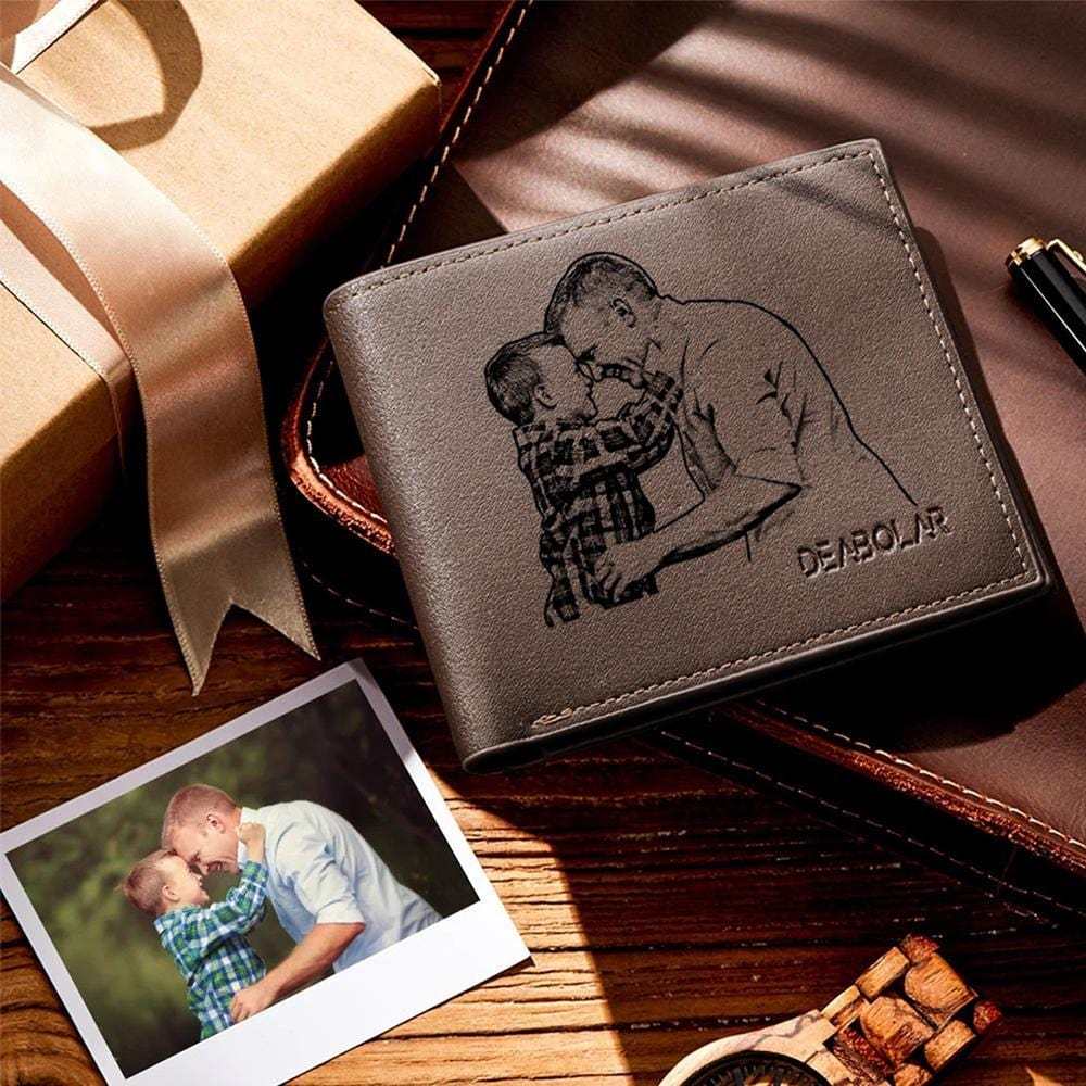Father's Day Wallets Photo Wallet Birthday Gift For Dad - Short Style - Giftlab