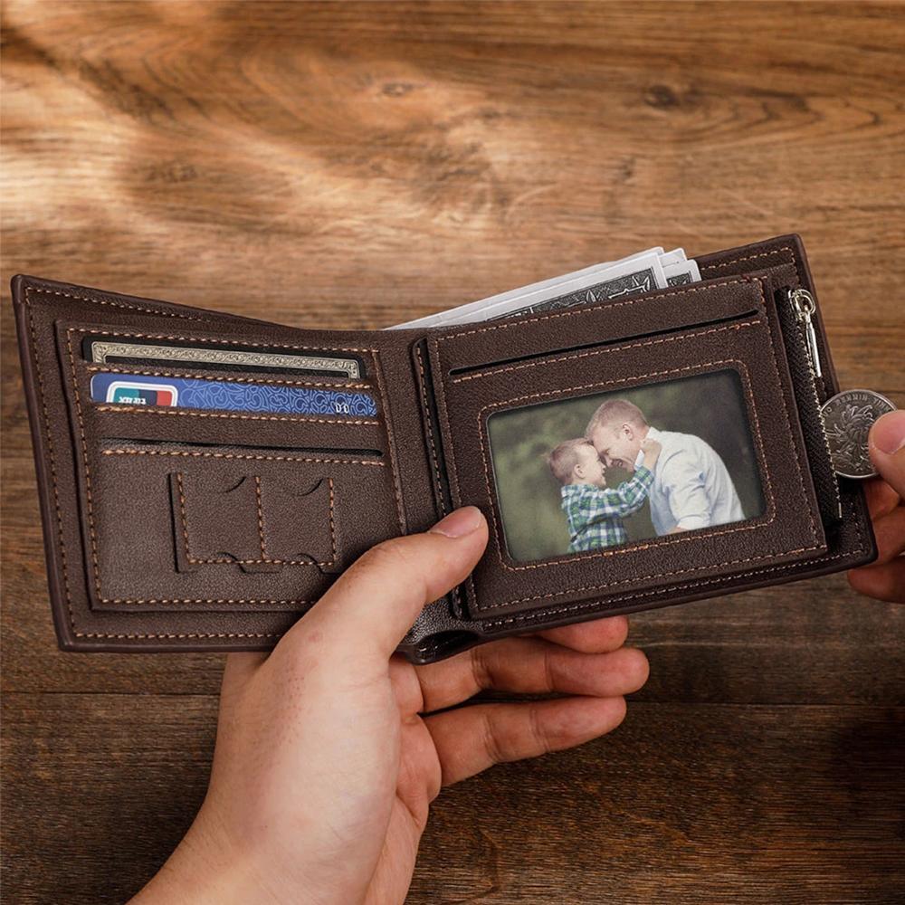 Father's Day Wallets Photo Wallet Birthday Gift For Dad - Short Style - Giftlab