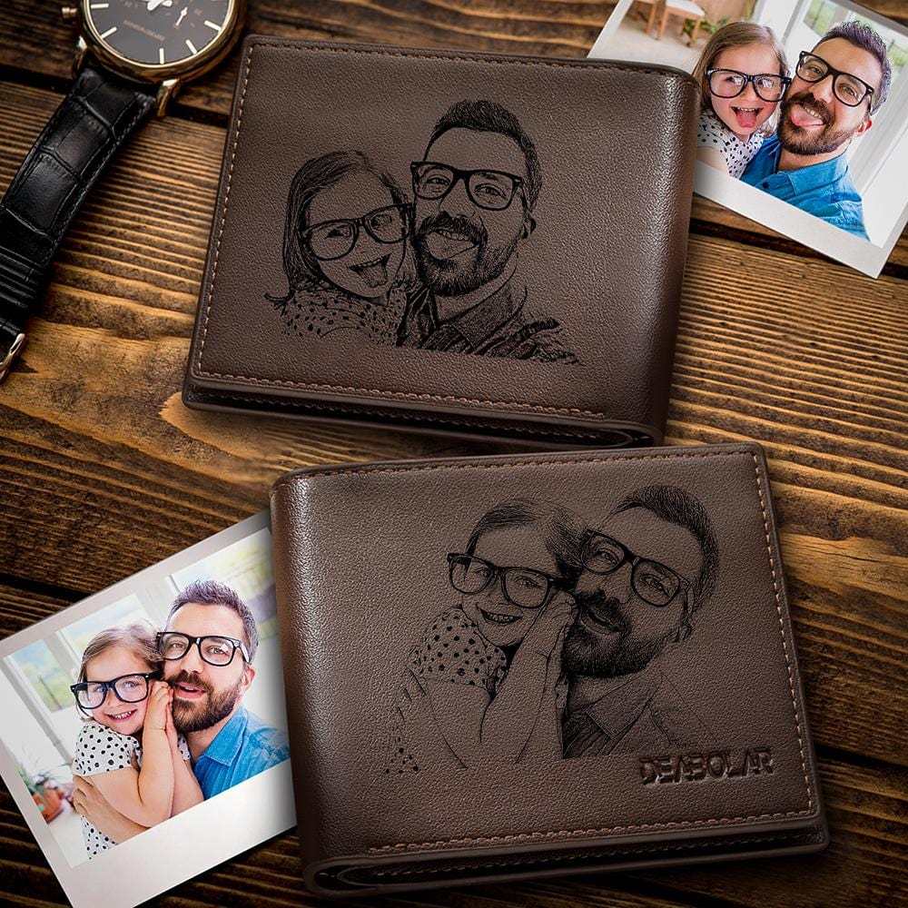 Father's Day Wallets Photo Wallet Birthday Gift For Dad - Short Style - Giftlab