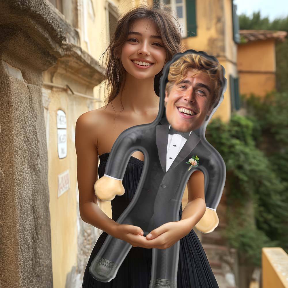 Personalized Groom Blow Up Dolls Unique Wedding Gifts Bachelorette Party Decor Creative Gifts - Giftlab