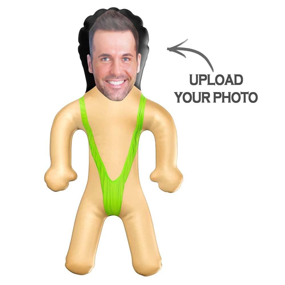 Personalized Mankini Blow Up Dolls Funny Inflatable Doll for Bachelorette Pool Party Gift - Giftlab