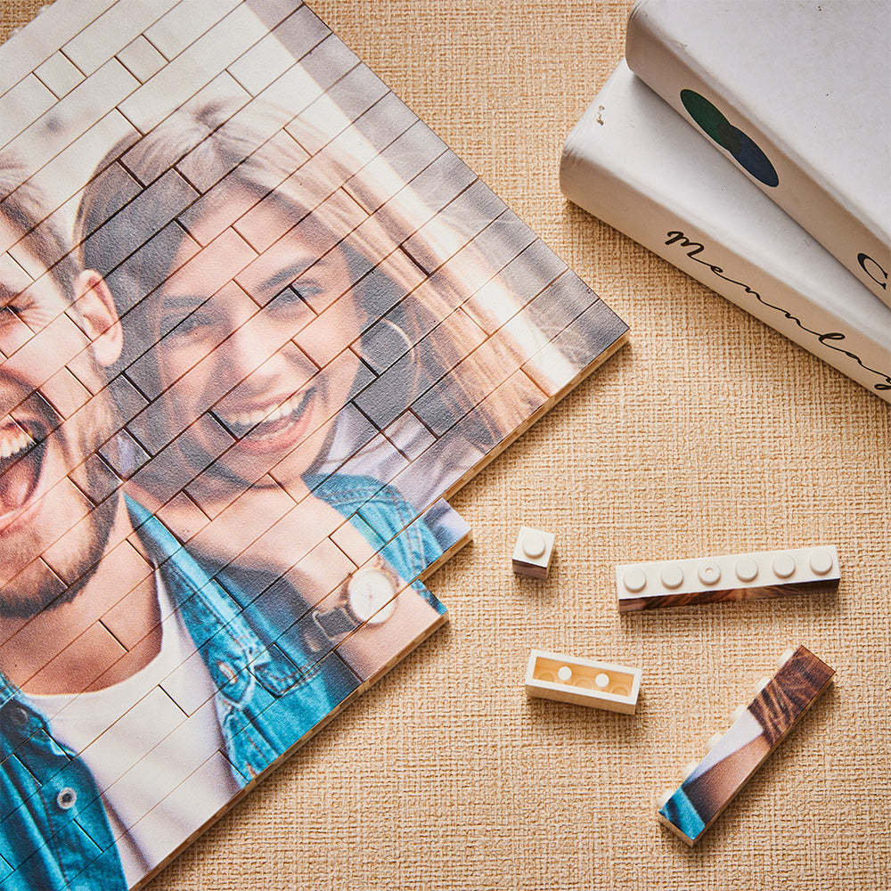 Music Personalized Building Brick Photo Block Frame - Mycustombrickheadz