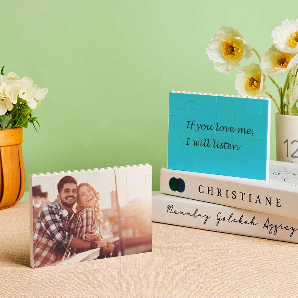 Music Personalized Building Brick Photo Block Frame - Mycustombrickheadz
