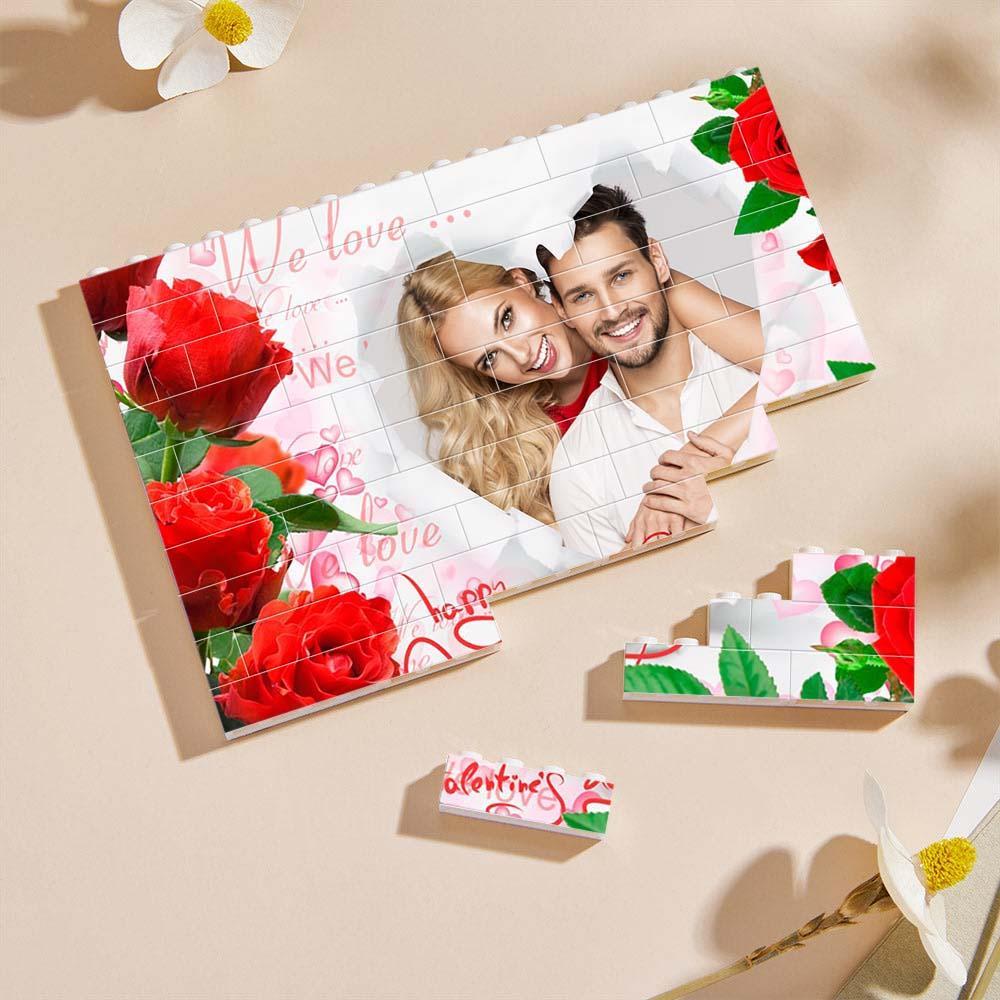 Christmas Gifts Personalized Collage Photo Building Blocks Square Shape Building Bricks Gift for Family - Giftlab