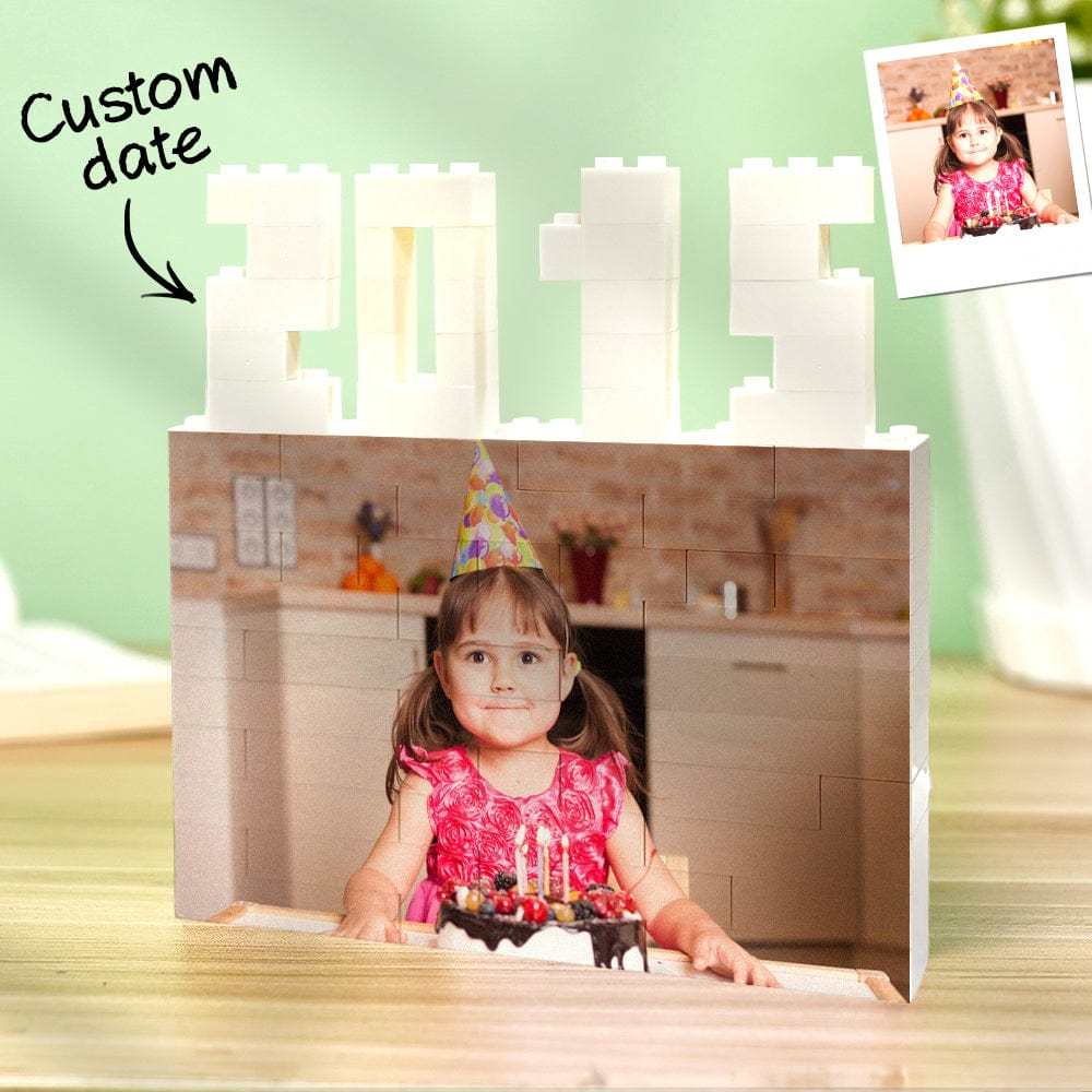 Custom Building Brick Photo Block Personalised Brick Puzzles Unique Gifts for Adults and Kids - Giftlab