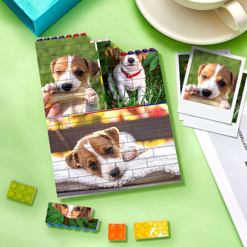 Christmas Gifts Custom Building Brick Colors Photo Block Brick Puzzles Gifts For Family - Giftlab