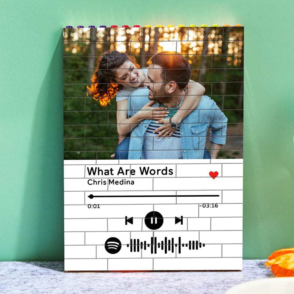 Christmas Gifts Custom Building Brick Colors Photo Block Brick Puzzles Gifts For Family - Giftlab